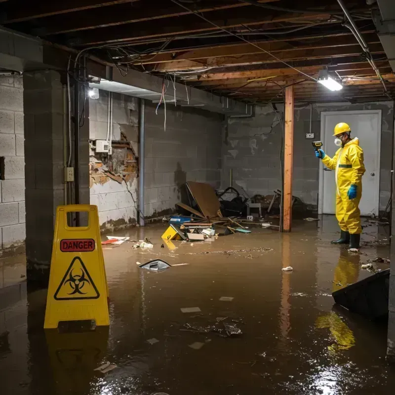 Flooded Basement Electrical Hazard in Bridgewater, MA Property